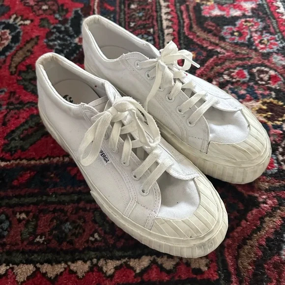 Superga White Platform Sneakers - Picture 3 of 3